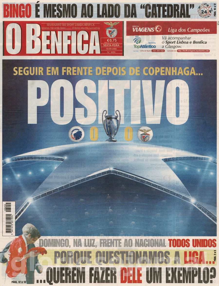 jornal o benfica 3255 2006-09-15